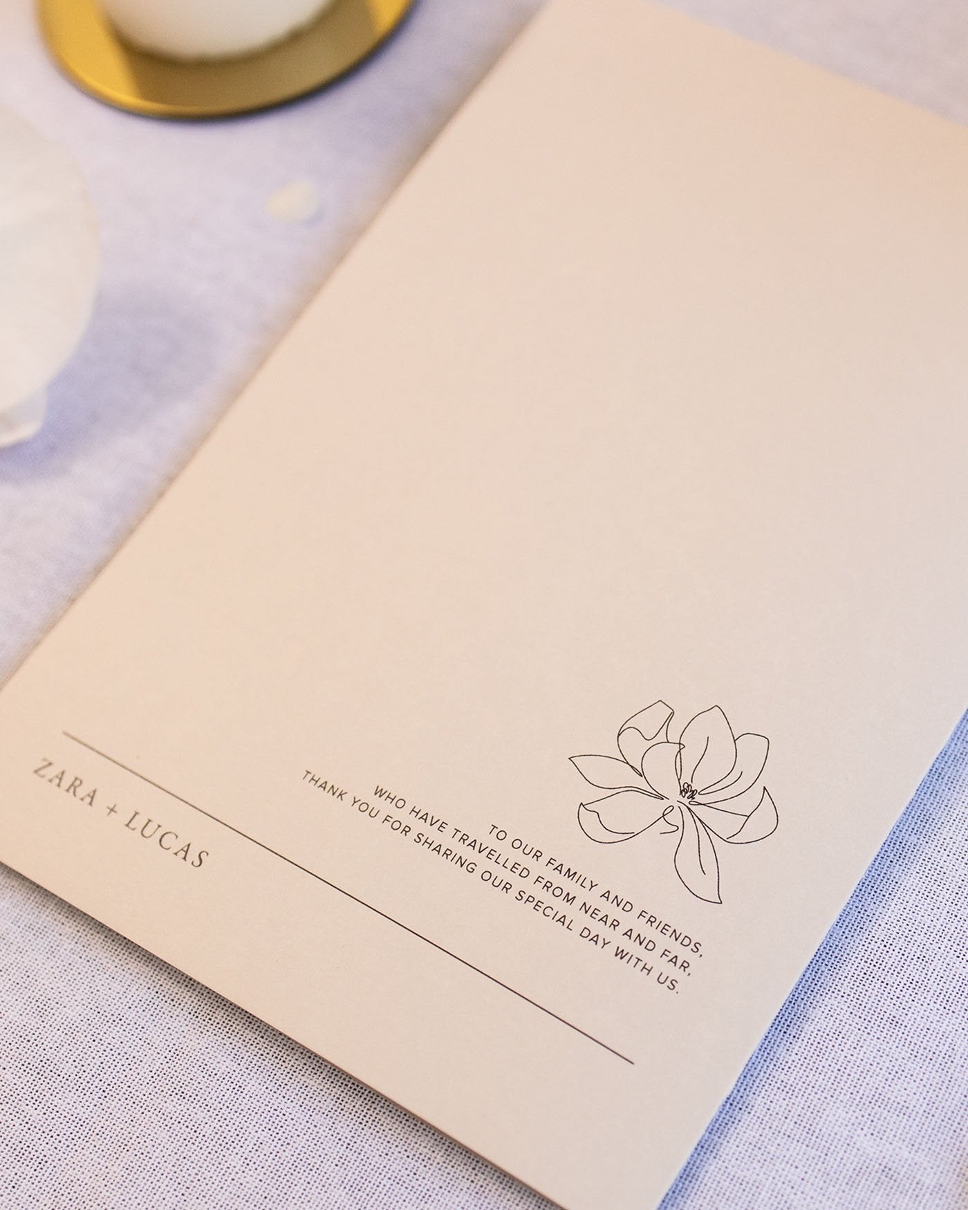 Peppermint Press On the Day Magnolia Ceremony Booklet