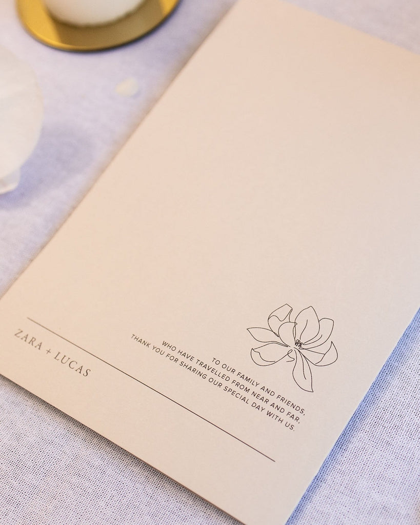 Peppermint Press On the Day Magnolia Ceremony Booklet