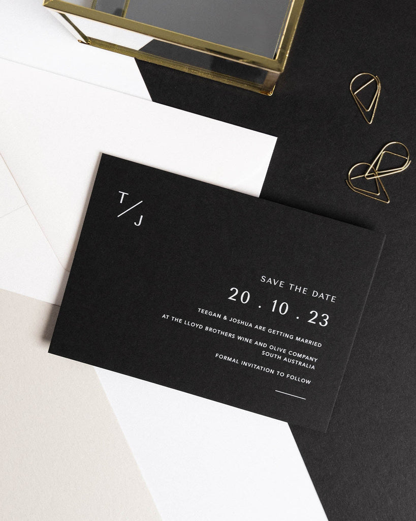 Peppermint Press Stationery Suite Melbourne Save the Date