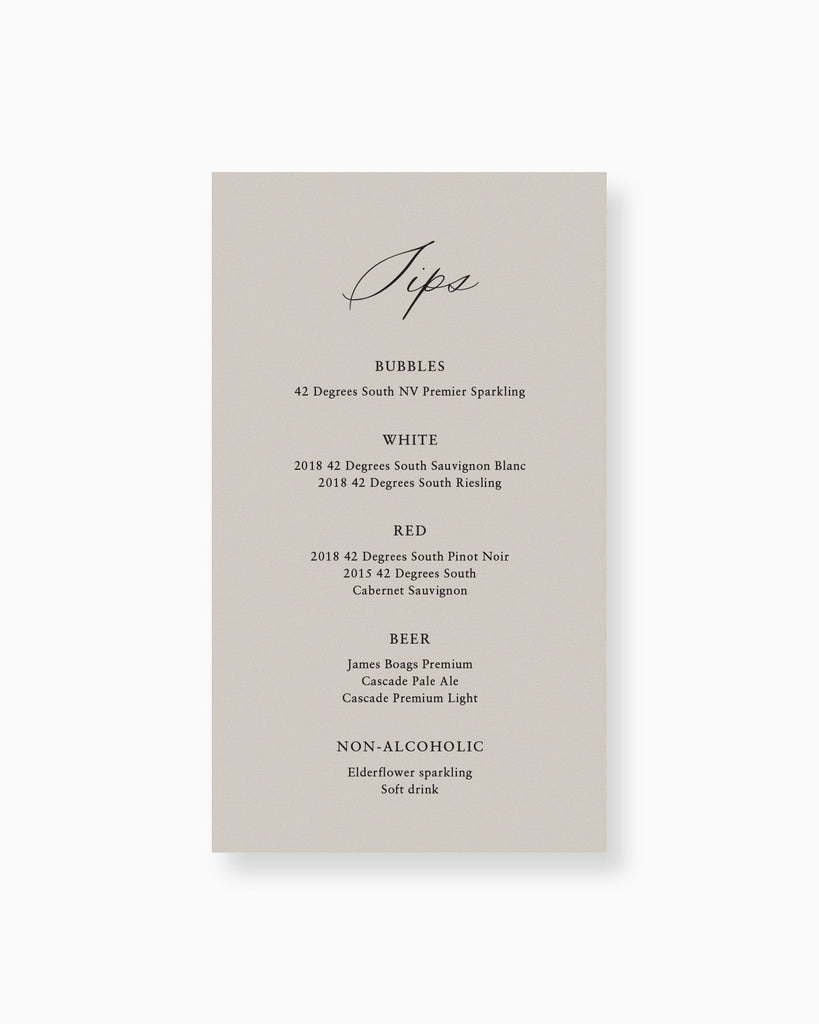 Peppermint Press On the Day Amour Drinks Menu