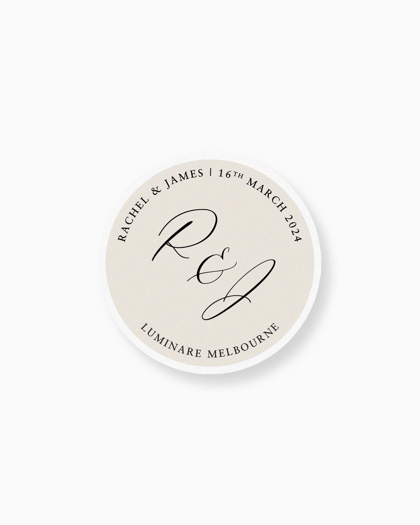 Peppermint Press mws_apo_generated Amour Keepsake Coaster