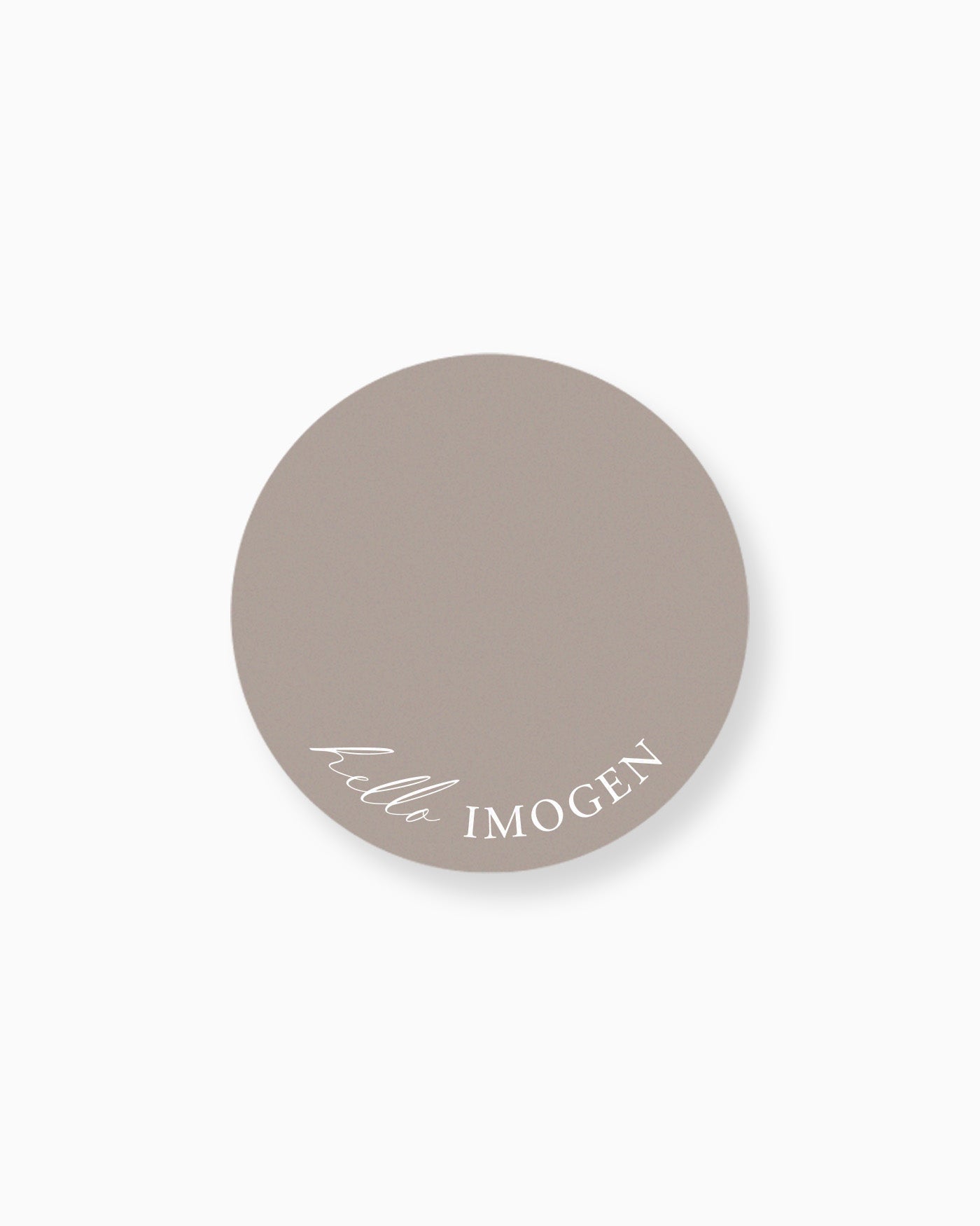 Peppermint Press On the Day Amour Place Card Coaster