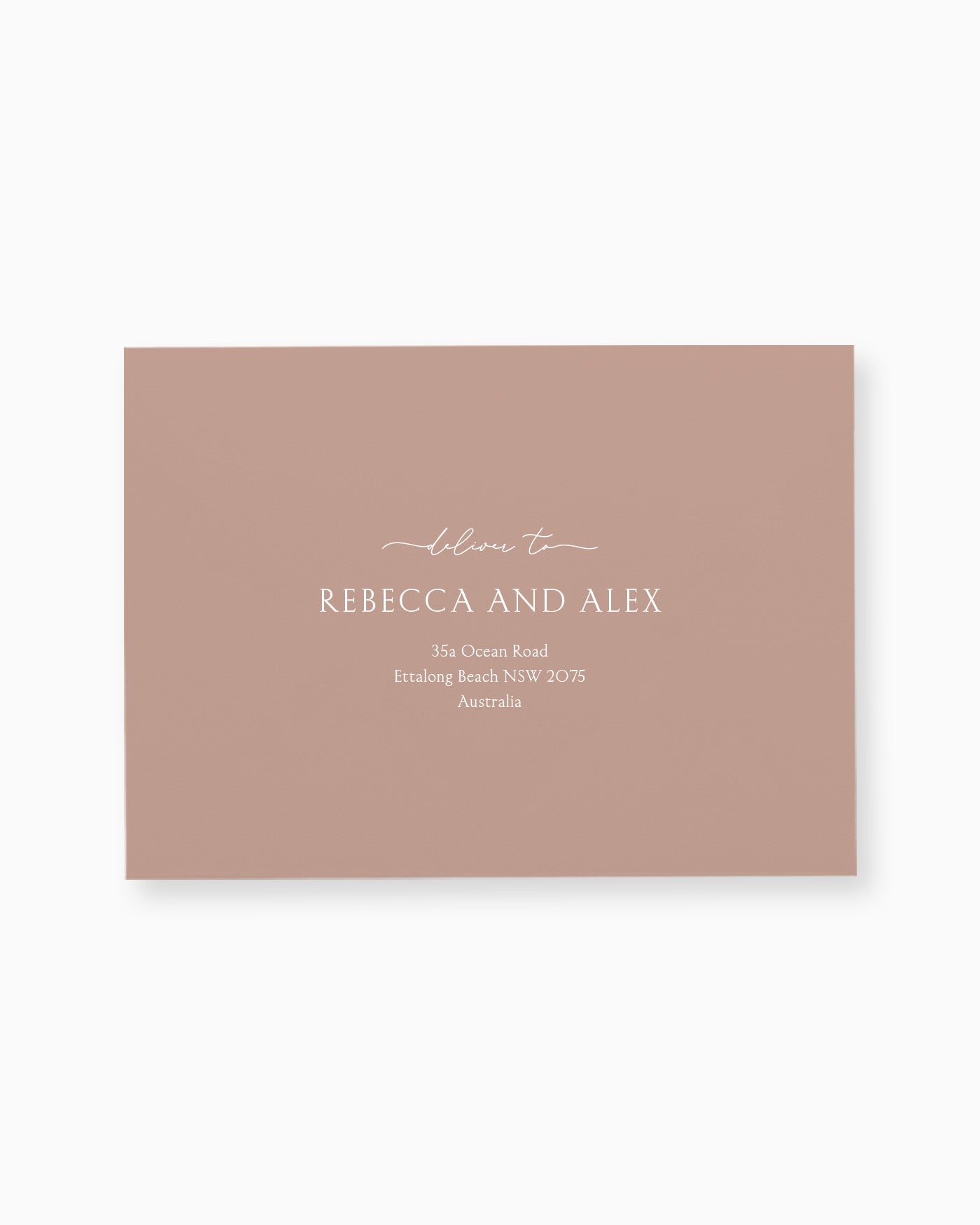 Peppermint Press Stationery Suite Balmoral Envelope Printing