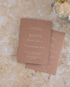 Peppermint Press Stationery Suite Balmoral Bridal Shower Invite