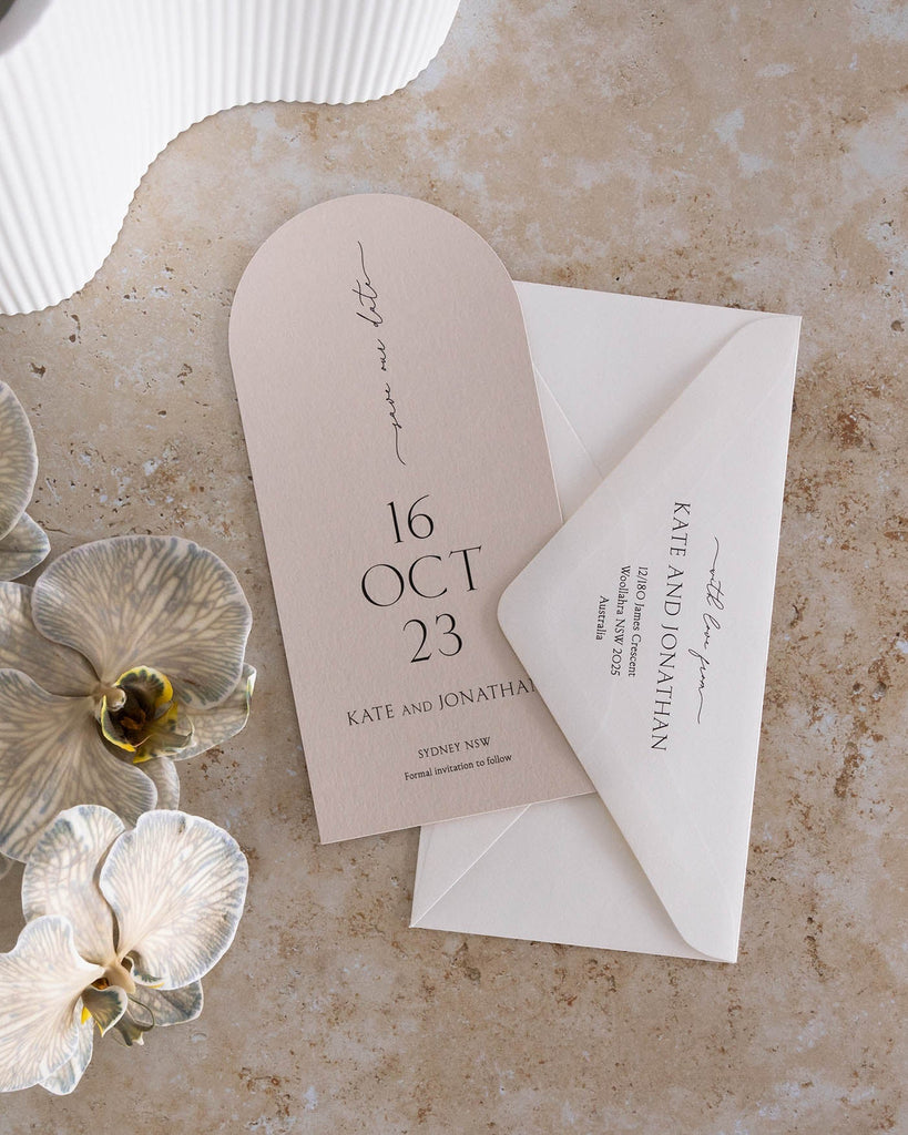 Peppermint Press Stationery Suite Balmoral Save the Date