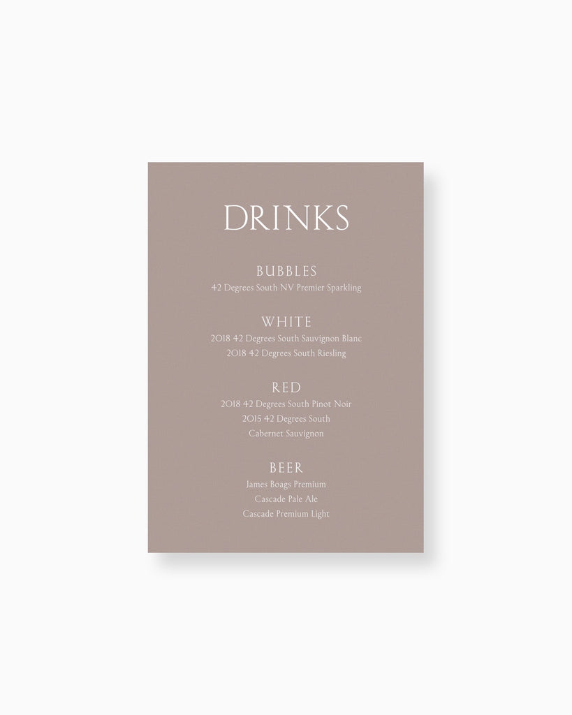 Peppermint Press On the Day Balmoral Drinks Menu