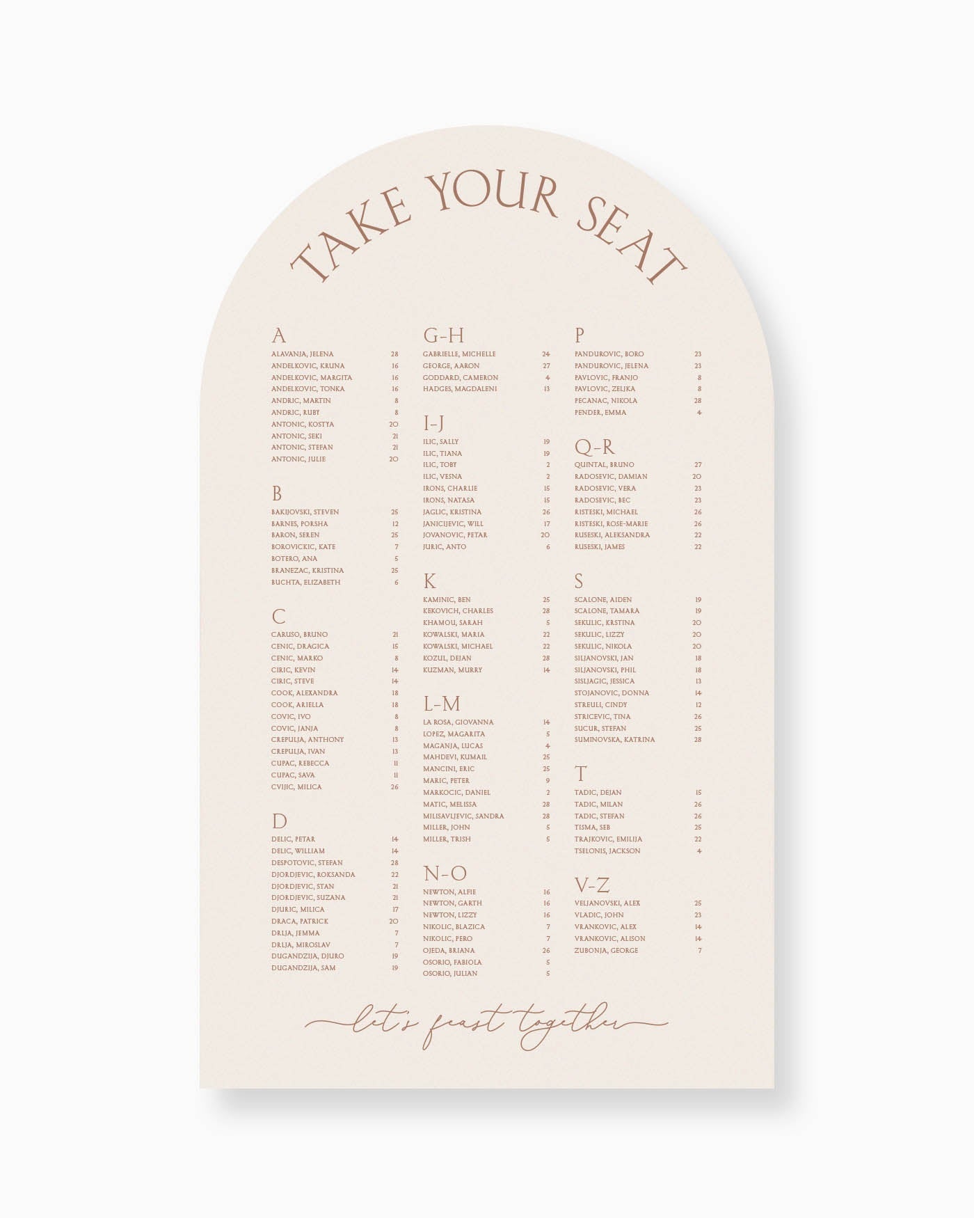 Peppermint Press mws_apo_generated Balmoral Seating Chart
