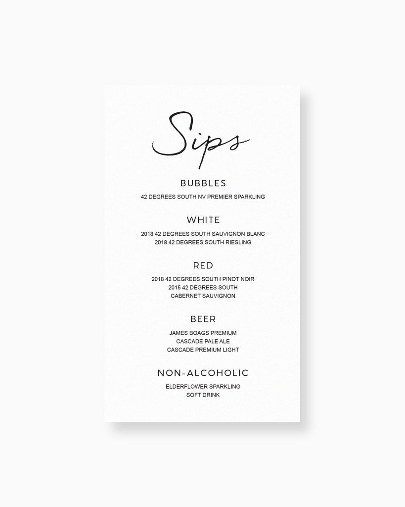 Peppermint Press On the Day Clair Drinks Menu