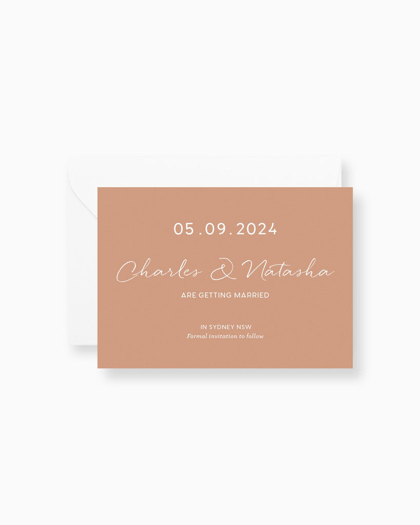 Peppermint Press Stationery Suite Clair Save the Date