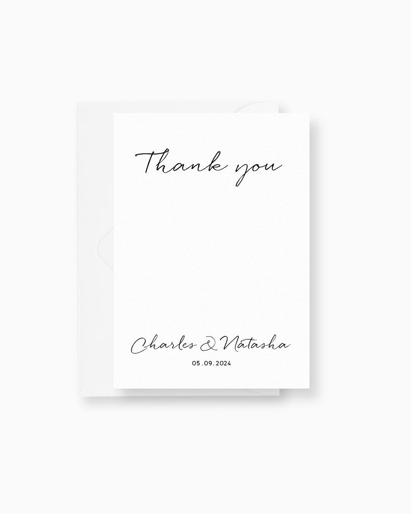 Peppermint Press Stationery Suite Clair Thank you Card