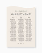 Peppermint Press On the Day Georgia Seating Chart