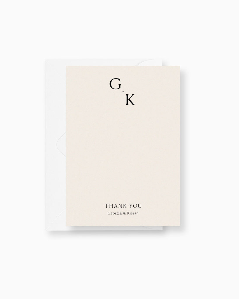 Peppermint Press Stationery Suite Georgia Thank you Card