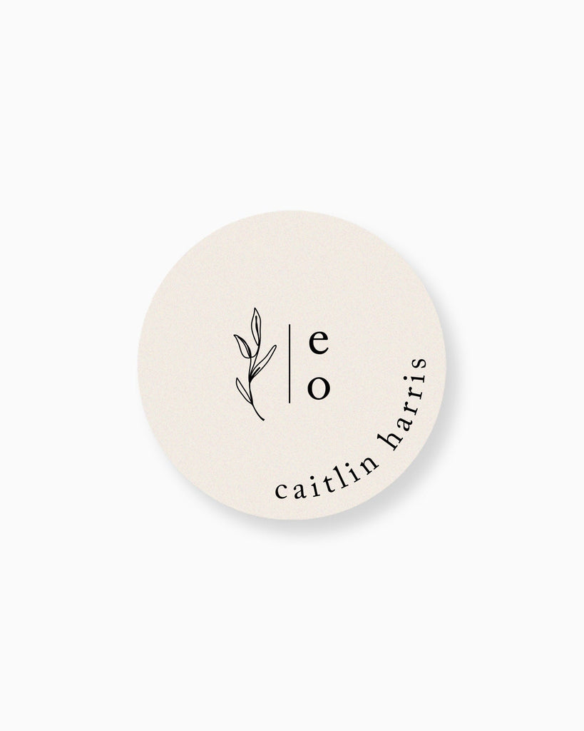 Peppermint Press On the Day Habitat Place Card Coaster