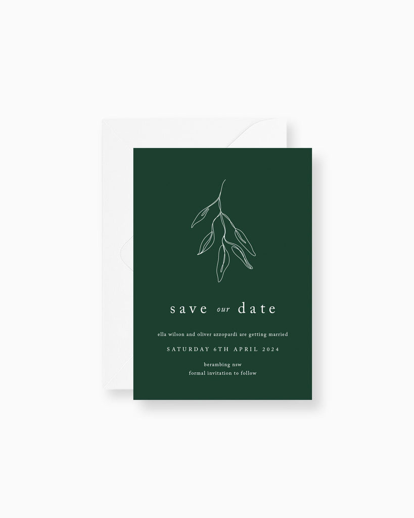Peppermint Press Stationery Suite Habitat Save the Date