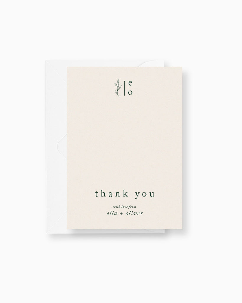 Peppermint Press Stationery Suite Habitat Thank you Card