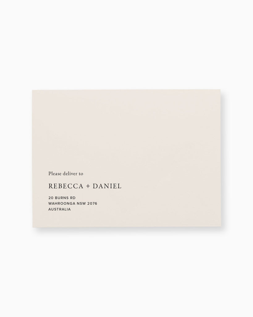 Peppermint Press Stationery Suite Magnolia Envelope Printing