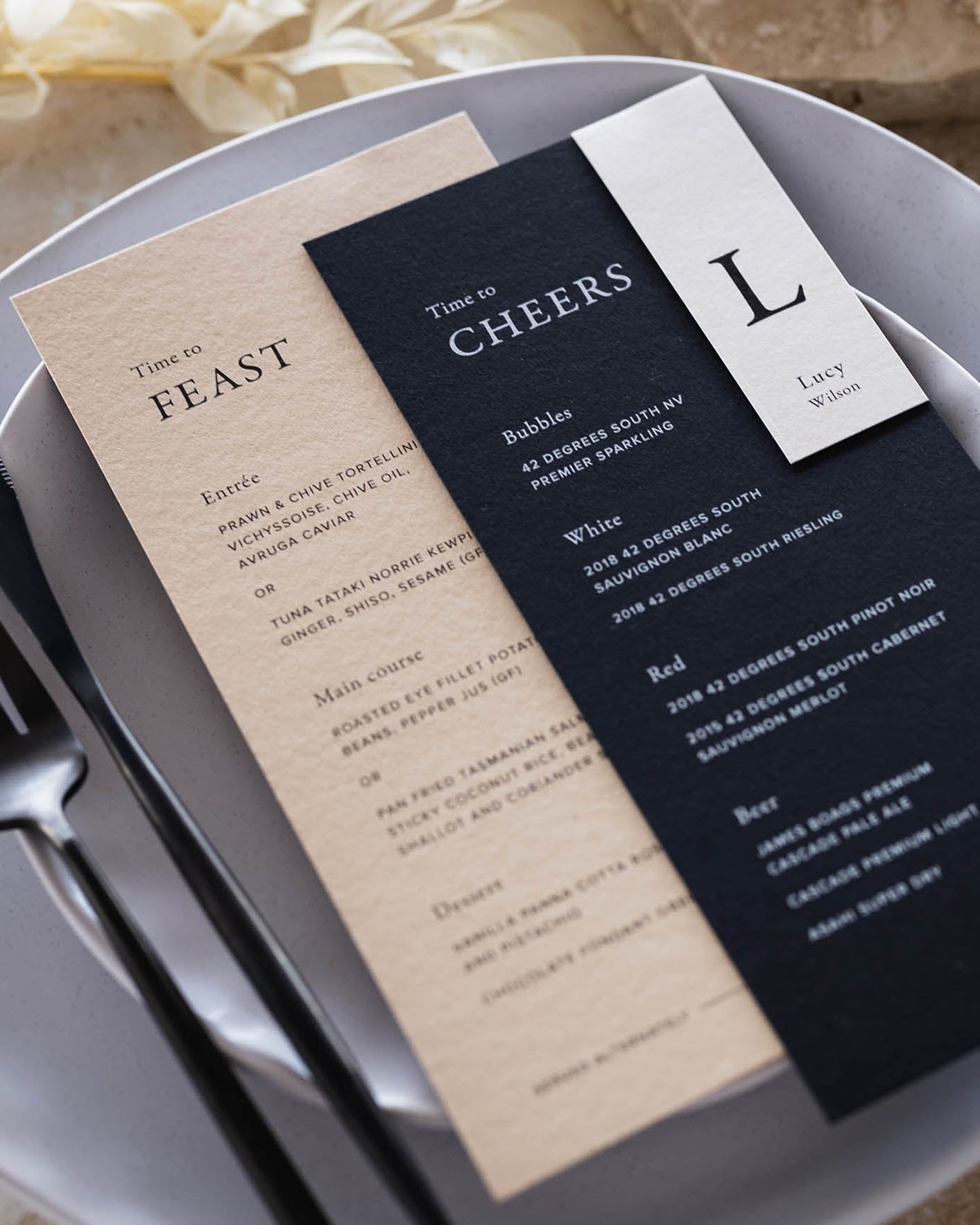 Peppermint Press On the Day Magnolia Menu Package