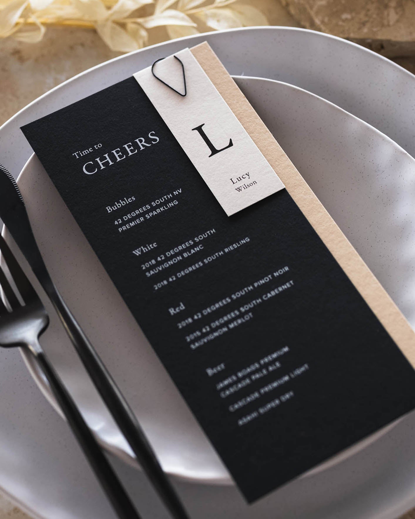 Peppermint Press On the Day Magnolia Menu Package