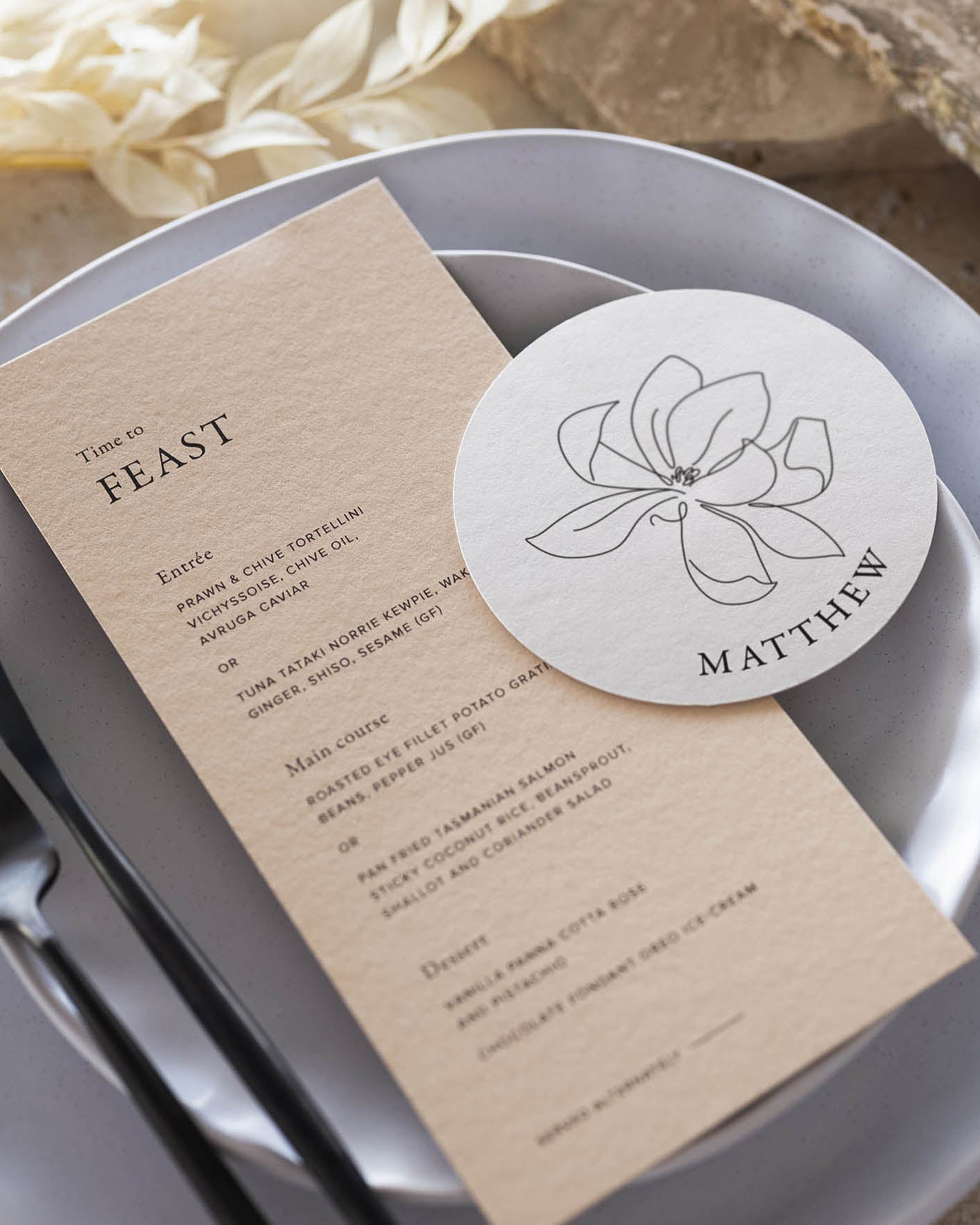 Peppermint Press On the Day Magnolia Menu