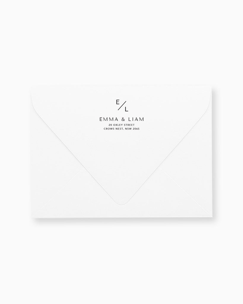 Peppermint Press Stationery Suite Melbourne Envelope Printing