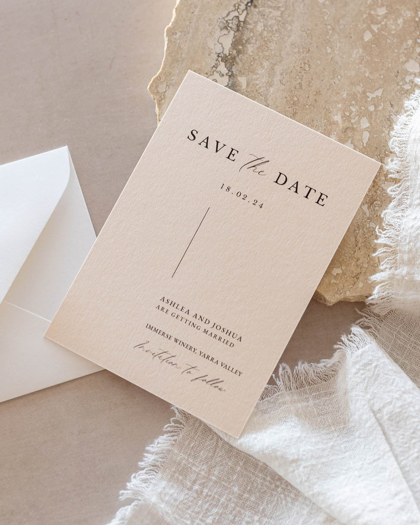Peppermint Press Stationery Suite Milan Save the Date