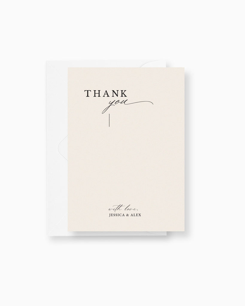 Peppermint Press Stationery Suite Milan Thank you Card