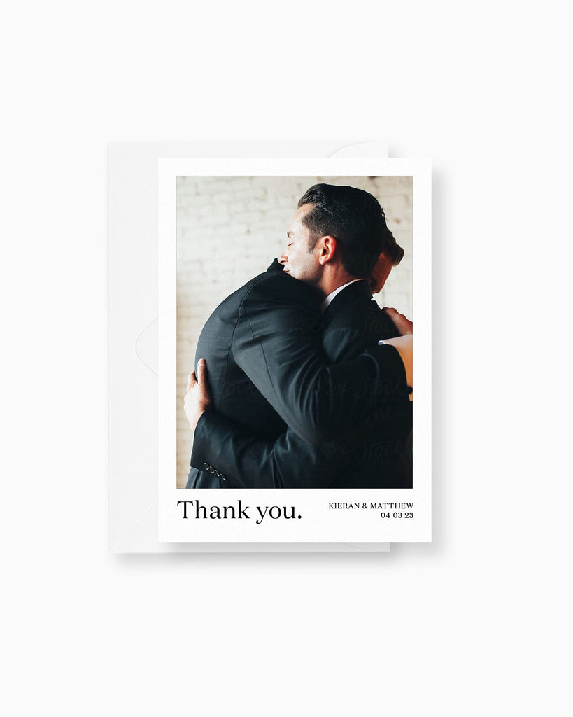 Peppermint Press mws_apo_generated Narrative Photo Thank you Card
