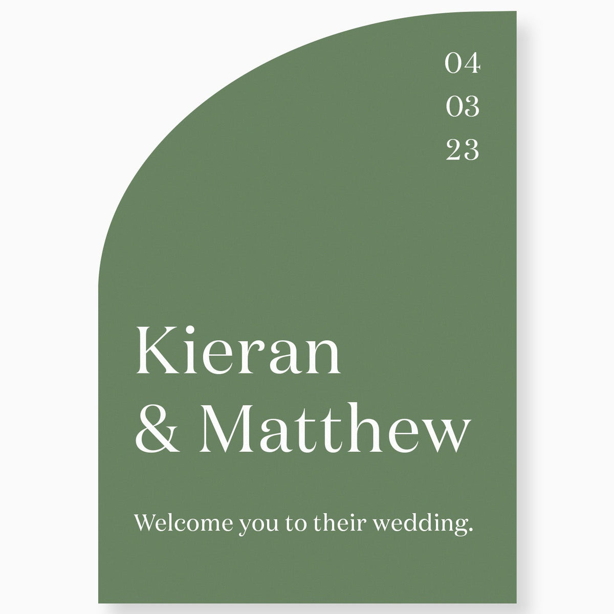 Narrative Welcome Sign – Peppermint Press