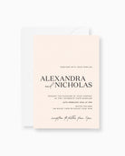 Peppermint Press Stationery Suite Palms Invitation
