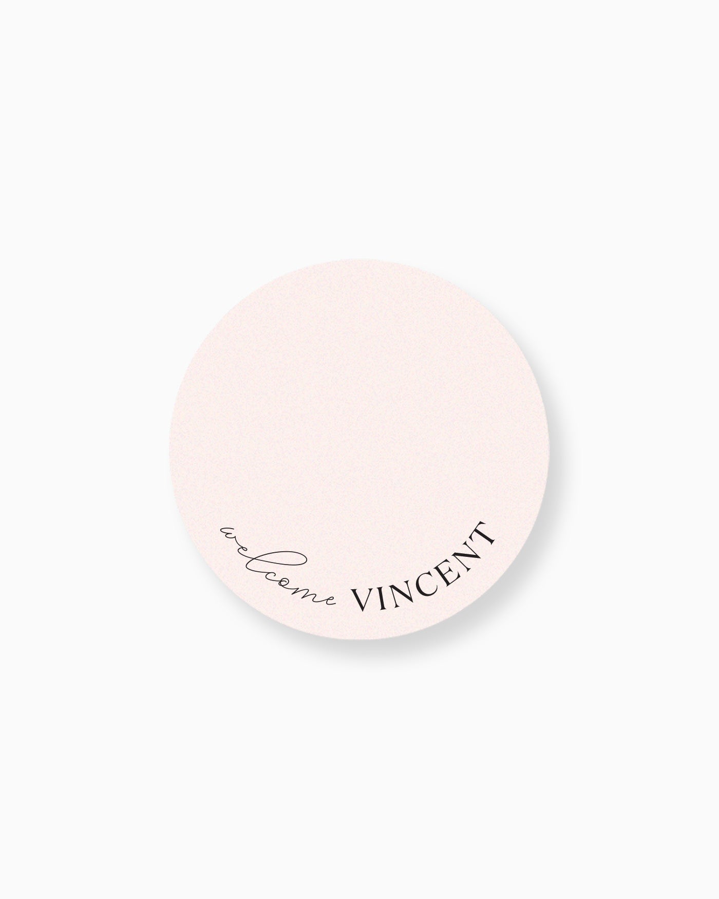 Peppermint Press On the Day Palms Place Card Coaster