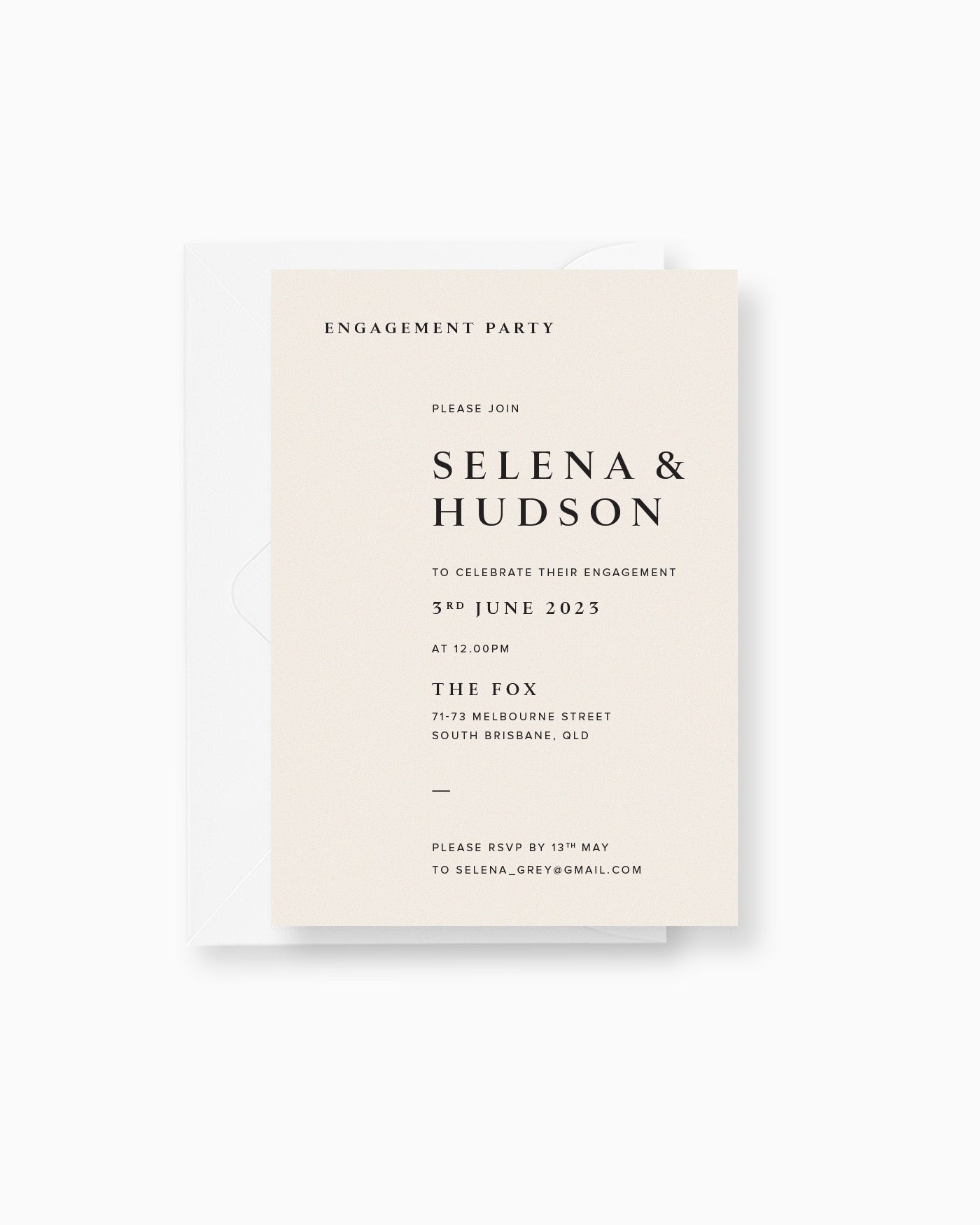 Peppermint Press mws_apo_generated Selena Engagement Invite