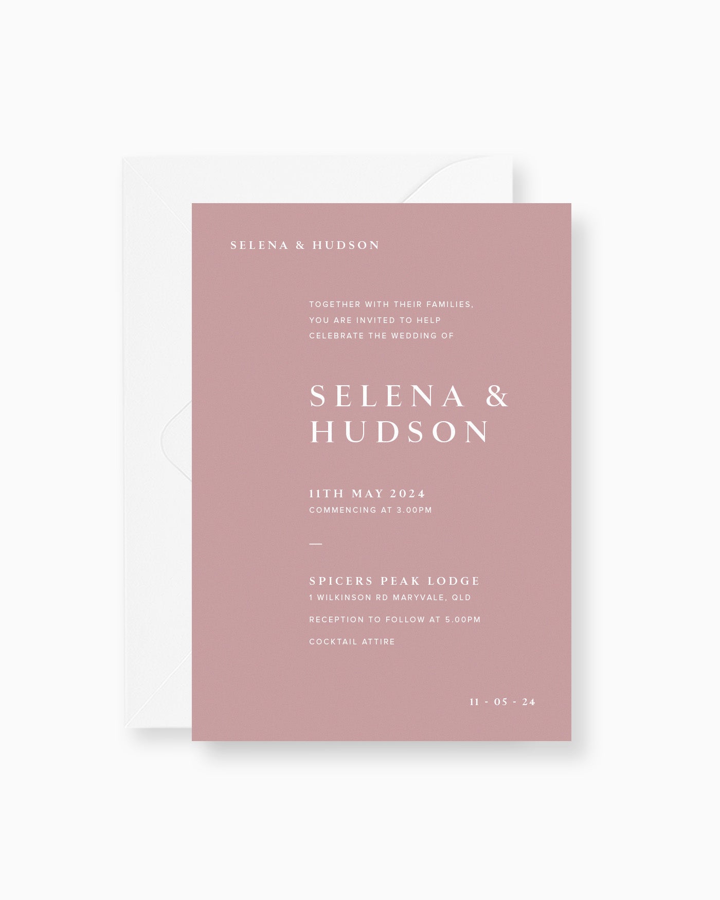 Peppermint Press Stationery Suite Selena Invitation