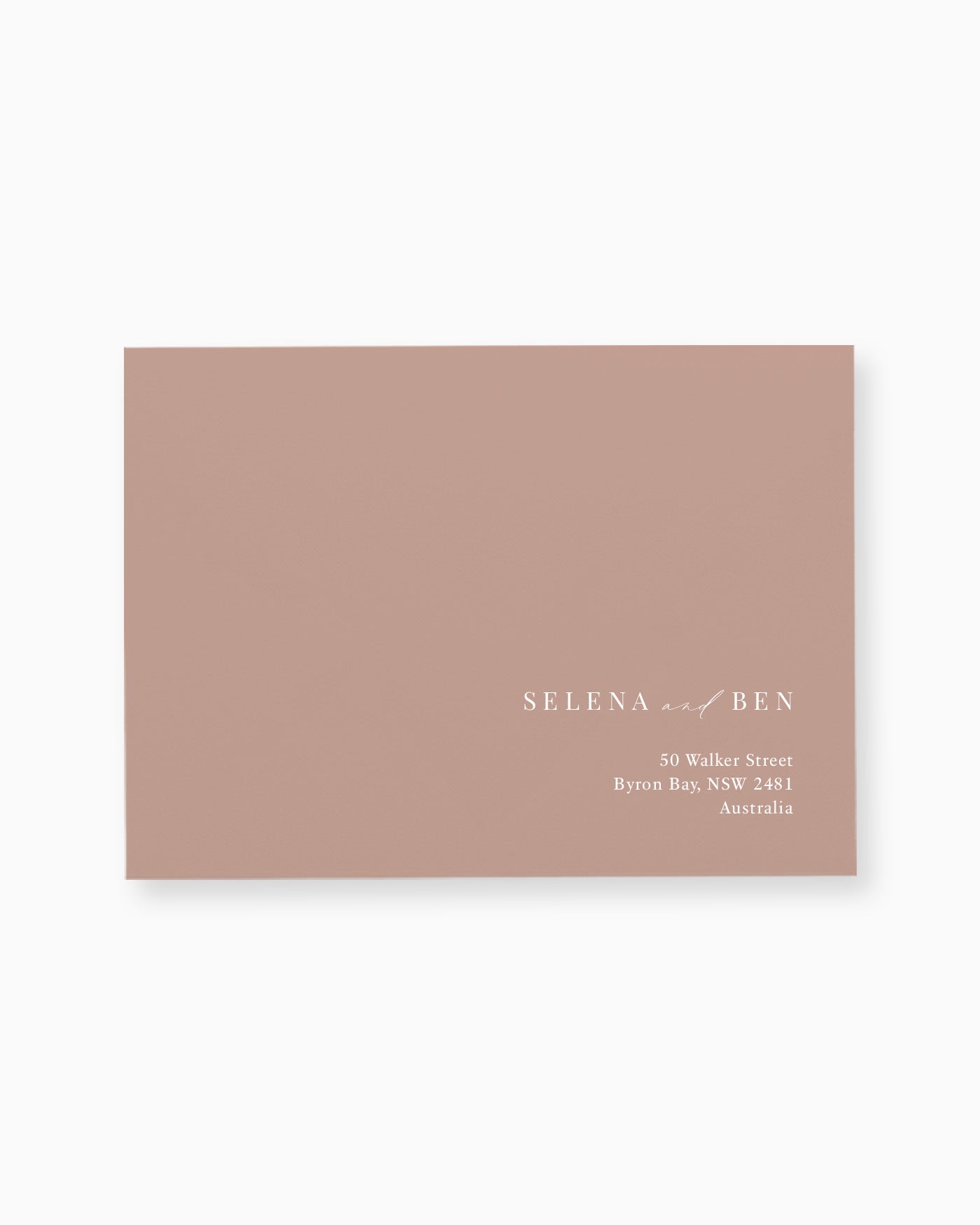 Peppermint Press Stationery Suite Soleil Envelope Printing