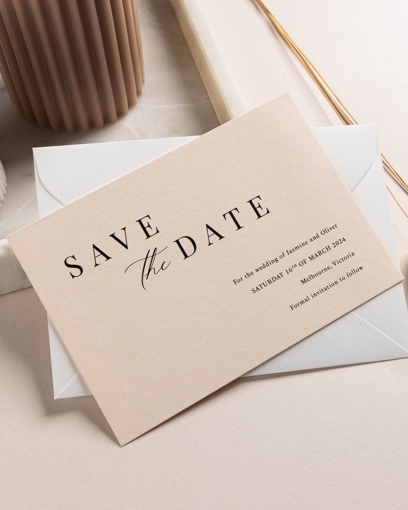 Peppermint Press Stationery Suite Soleil Save the Date