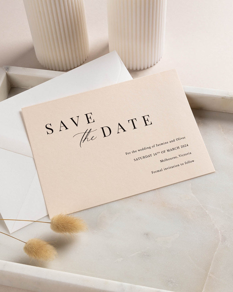 Peppermint Press Stationery Suite Soleil Save the Date