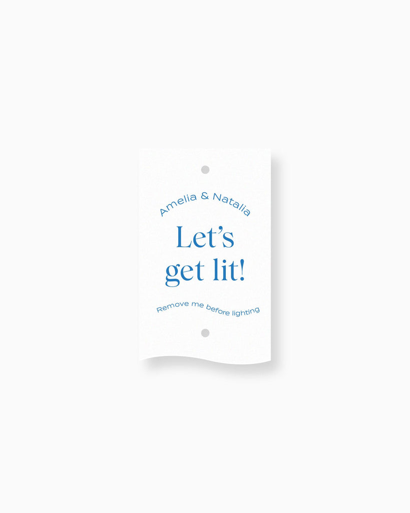 Peppermint Press On the Day Wave Sparkler Tag