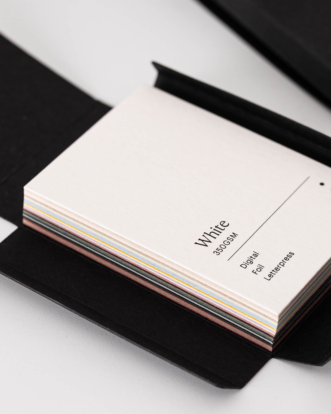 Peppermint Press card colour samples